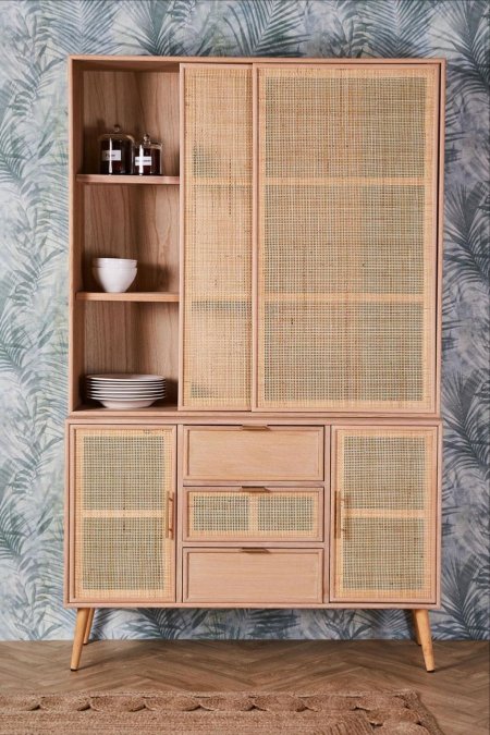 مكتبة خشب باب سحب